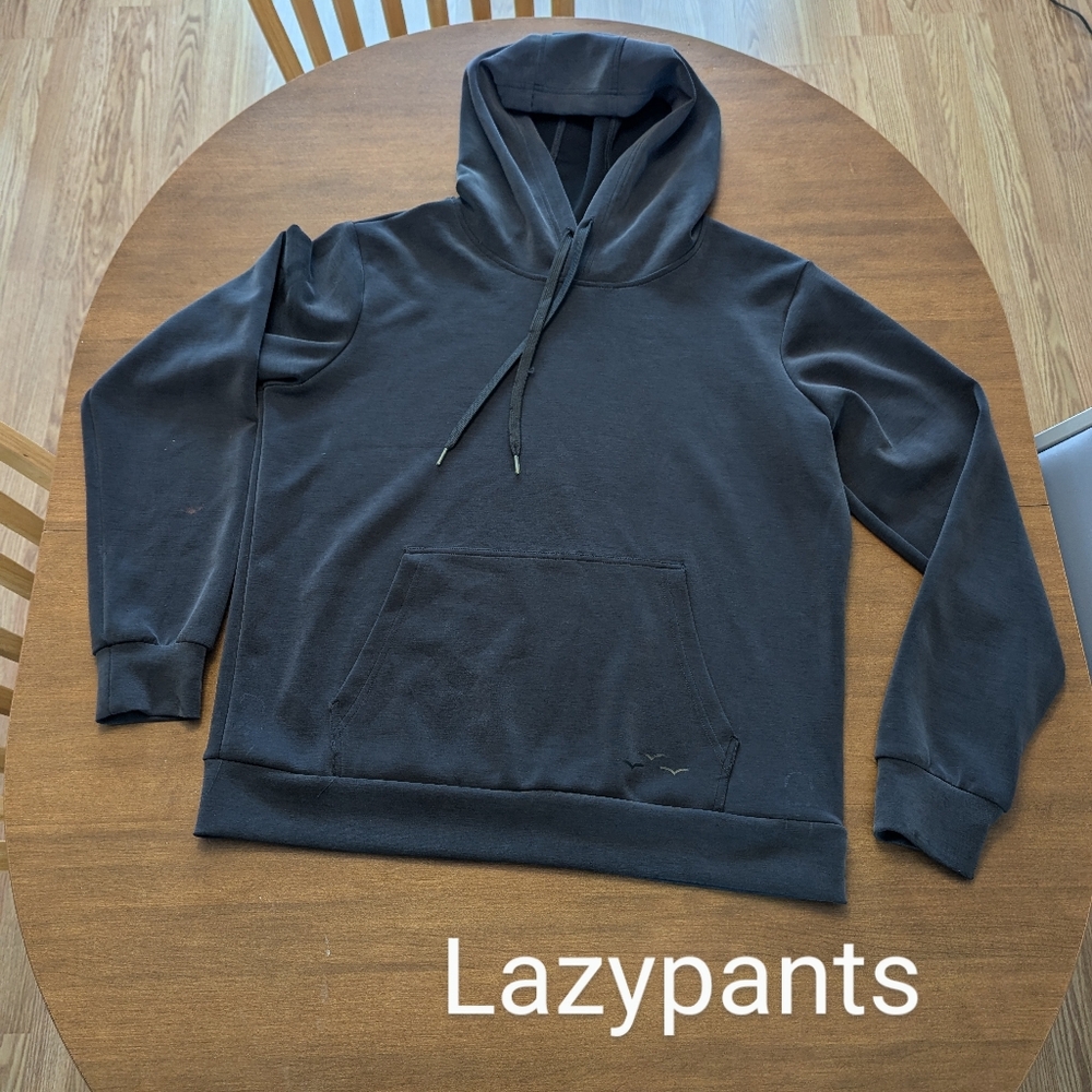 Lazypants Women's Hoodie. Gray. GUC.  Size Large. Kangaroo Pocket.